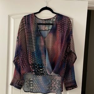 Marciano multi colored blouse large